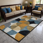 Avioni Faux Silk Carpet for Your Living Room | Timeless and Elegant Look | Durable and Washable | GreyDawn Collection