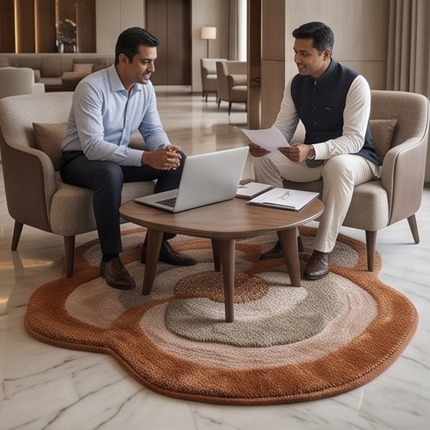 The Elevate Collection from Loomkart | Sunstone Petal | Luxury Statement Carpets