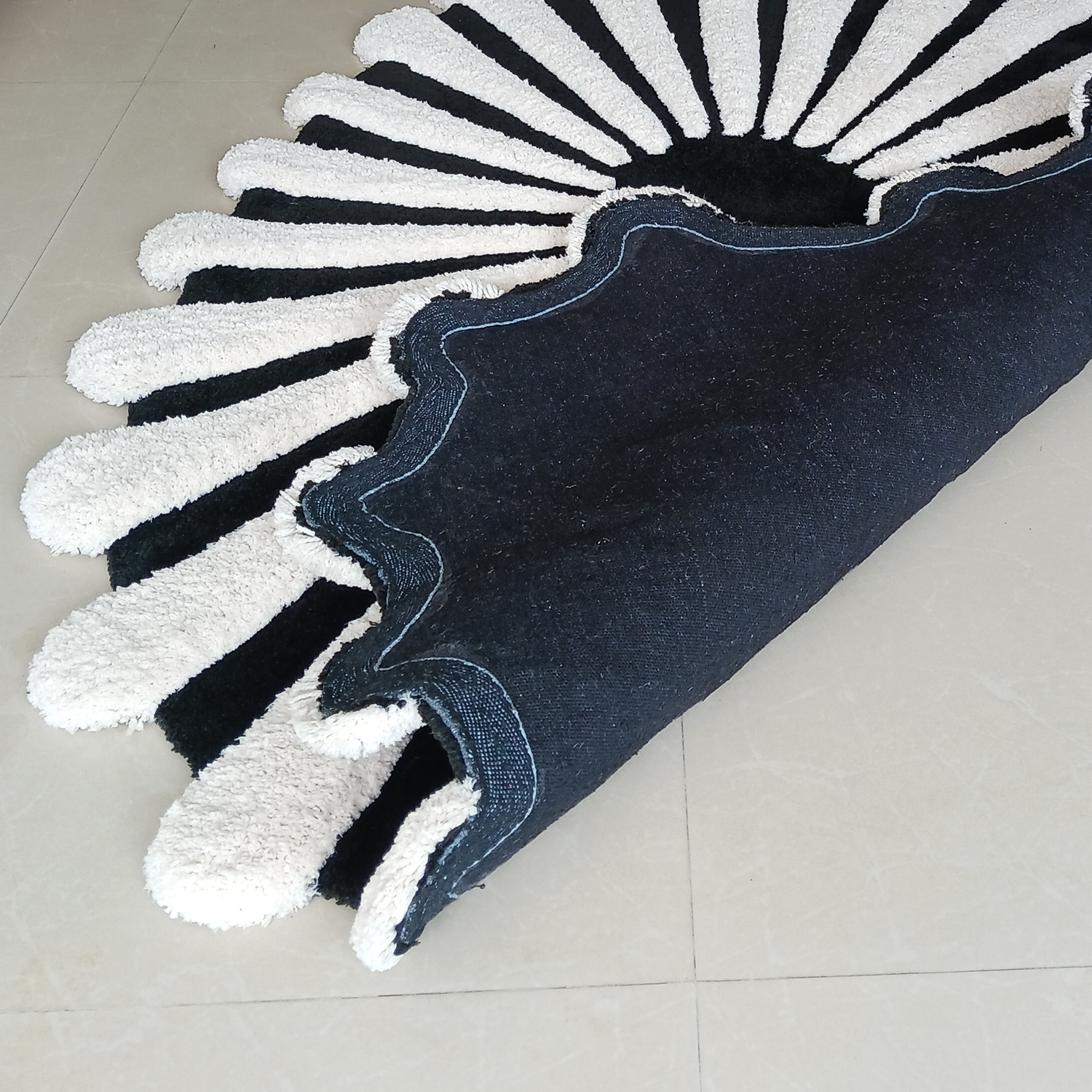 The Elevate Collection from Loomkart | Noir Ivory Bloom Luxe Carpet | Luxury Statement Carpets