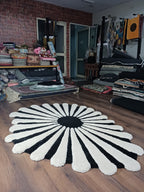 The Elevate Collection from Loomkart | Noir Ivory Bloom Luxe Carpet | Luxury Statement Carpets
