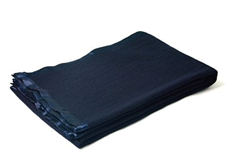 Wool Blankets – Navy Blue With Ultra Satin On Borders- set of 2 Blankets – MSF Combo Price-150cm x 225cm (~60" X 90")