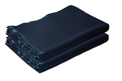 Wool Blankets – Navy Blue With Ultra Satin On Borders- set of 2 Blankets – MSF Combo Price-150cm x 225cm (~60" X 90")