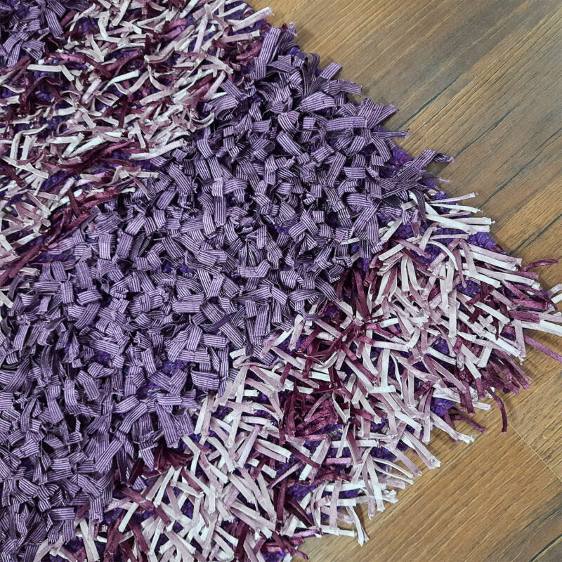Avioni Handloom Light & Dark Purple Color Plain Premium Bedside Carpet (55cm x 137cm (~22″ x 55″))