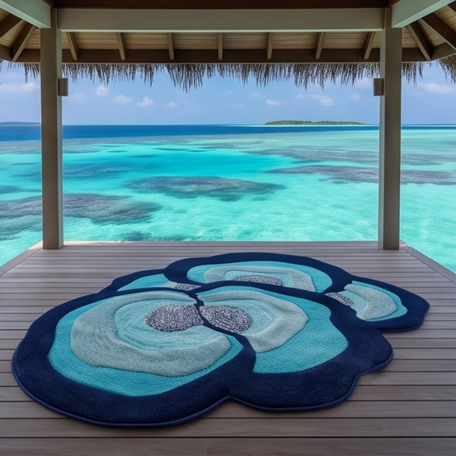 The Elevate Collection from Loomkart | Azure Petal | Luxury Statement Carpets