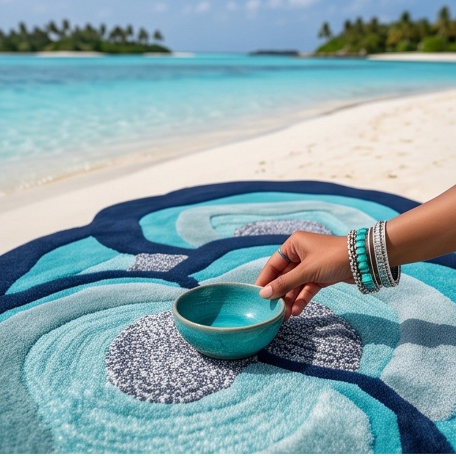 The Elevate Collection from Loomkart | Azure Petal | Luxury Statement Carpets