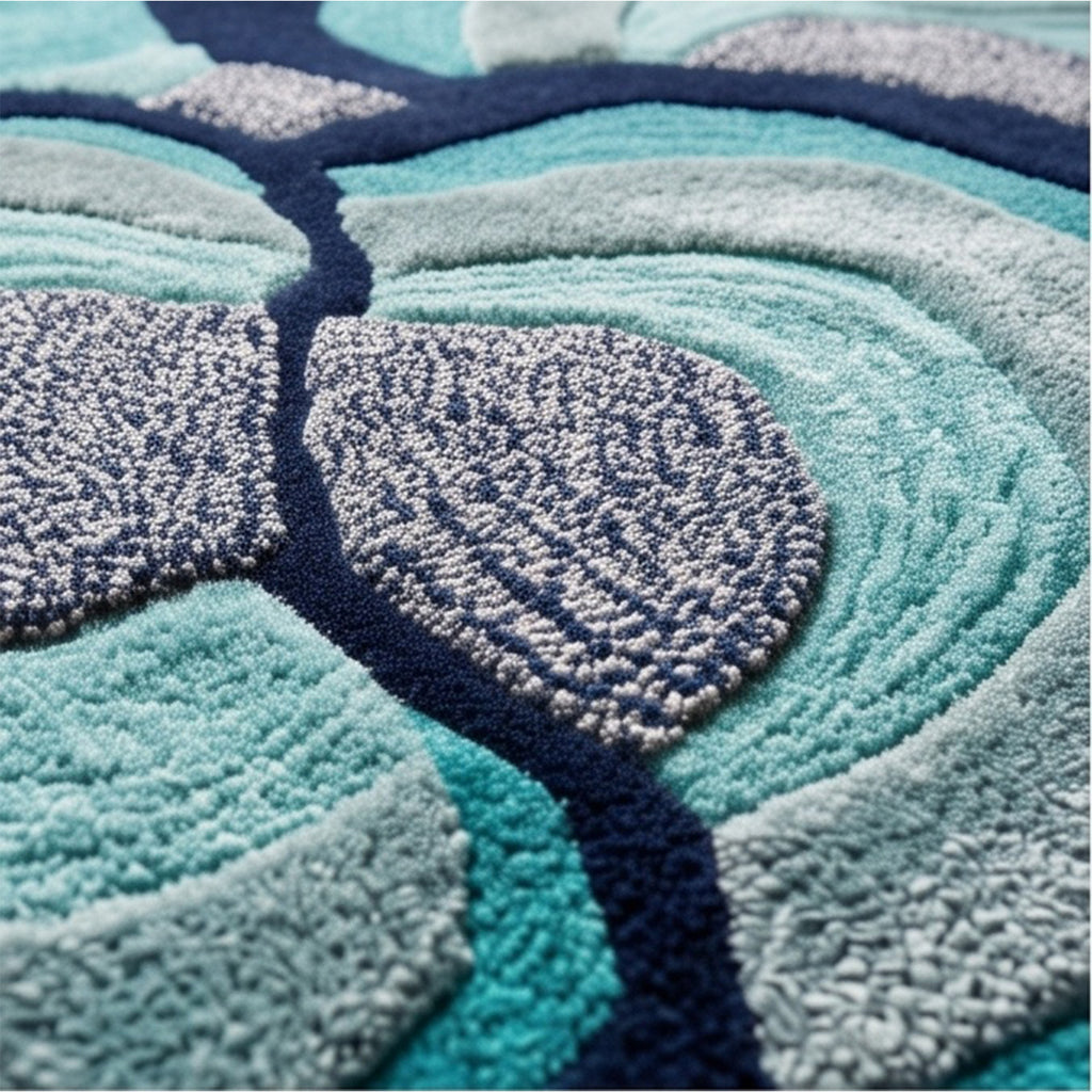 The Elevate Collection from Loomkart | Azure Petal | Luxury Statement Carpets