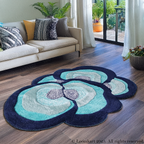 The Elevate Collection from Loomkart | Azure Petal | Luxury Statement Carpets