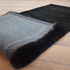 Loomkart – Avioni Ultra Soft Cozy Fluffy Faux Fur Rug-Easily Hand Washable – Black – Bedside/Hallway – 60X150cm