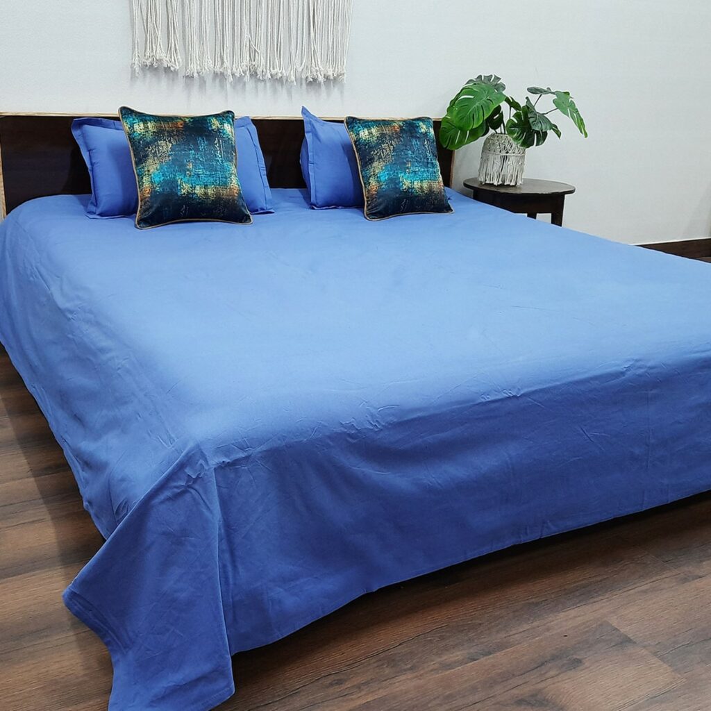 Avioni-100% Cotton, 180 TC Very Fine Cotton 90×100 (Full Length) Bedsheet With 2 Pillow Covers Quality Guaranteed