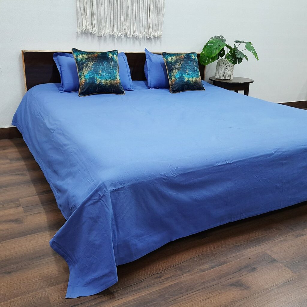 Avioni-100% Cotton, 180 TC Very Fine Cotton 90×100 (Full Length) Bedsheet With 2 Pillow Covers Quality Guaranteed