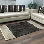 Avioni Handloom Cut Shuttle Rugs by Master Artisans | Soft Touch | Home Washable | Coffee and Beige | Reversible - 90cm x 150cm (3feet x 5feet)