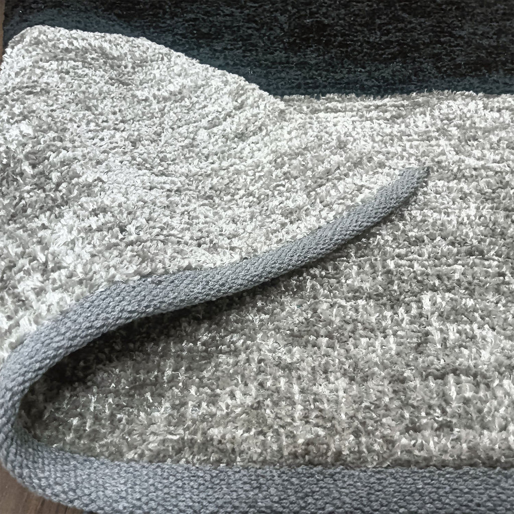 Avioni Handloom Cut Shuttle Rugs by Master Artisans | Soft Touch | Home Washable | Black and Grey Silver | Reversible - 90cm x 150cm (~3feet x 5feet)