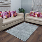 Avioni Handloom Rugs by Master Artisans | Soft Touch | Home Washable | Grey Silver | Reversible