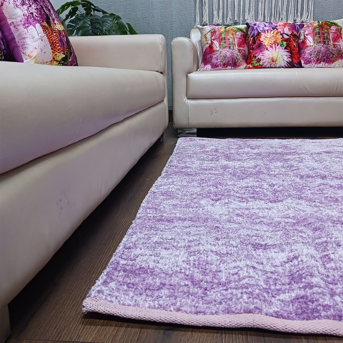 Avioni Handloom Rugs by Master Artisans | Soft Touch | Home Washable | Purple  | Reversible