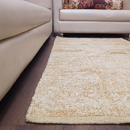Avioni Handloom Rugs by Master Artisans | Soft Touch | Home Washable | Yellow Beige  | Reversible