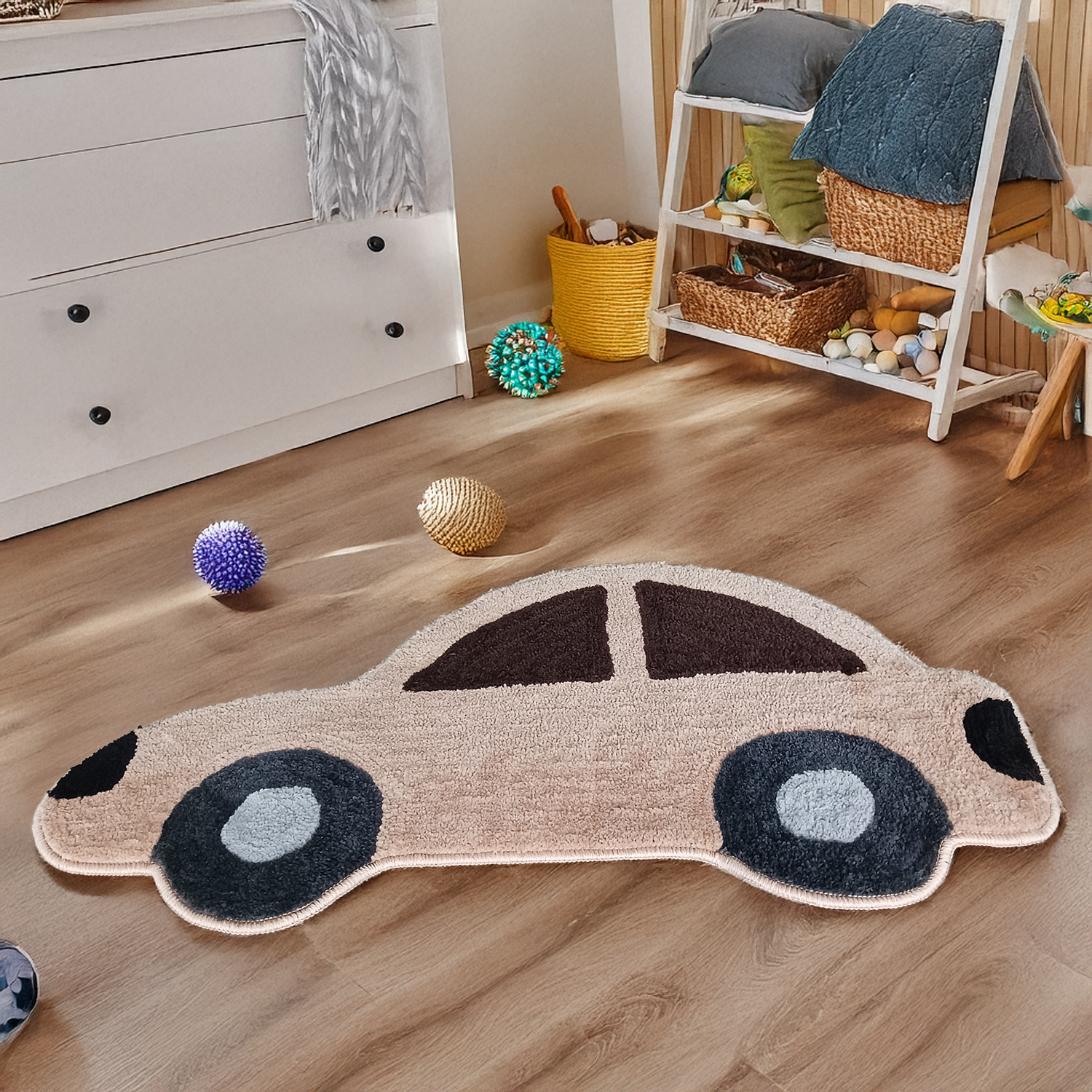 Buy Kids Room Carpet – Soft Washable Car Rug with Anti-Skid Backing- 60 cm x 90 cm