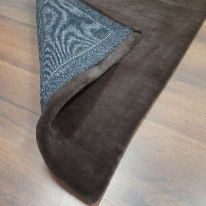 Loomkart – Avioni Ultra Soft Dark Brown Cozy Faux Fur Carpet for Bedroom/Hallway/Pooja Room-Easily Hand Washable- 60X150cm