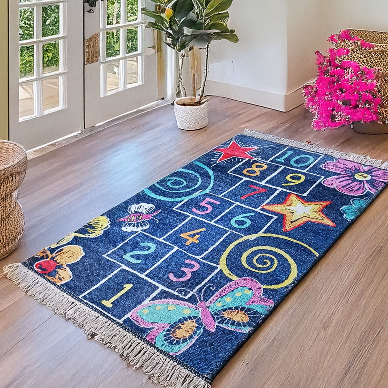 Silk Carpet Kids Collection – Counting On Kids Room Rug -Avioni