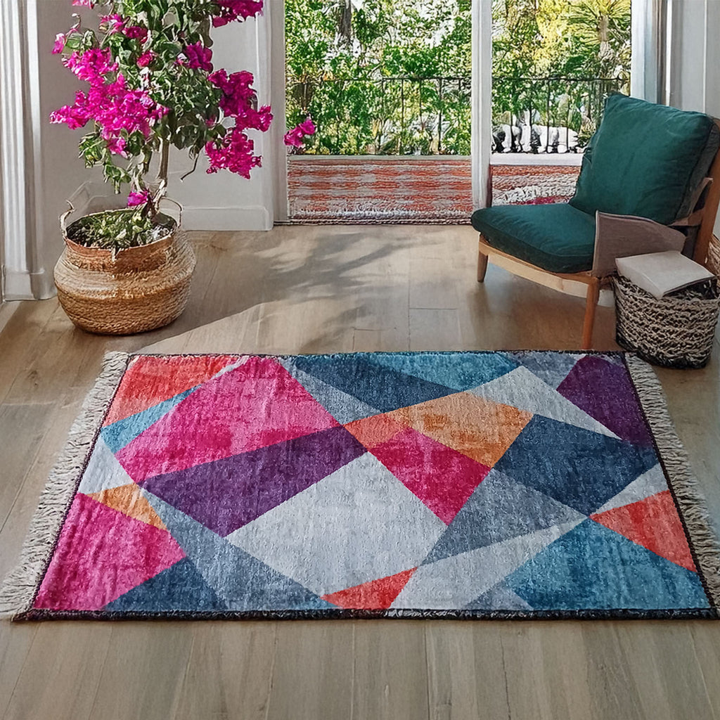 Avioni Carpet – Faux Silk- Neo Modern Collection 3D Geometric Design – Best Seller