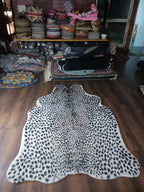 Avioni Home Faux Fur Exotic Animal Area Rug | Snow Leopard Print-150cm x 200cm
