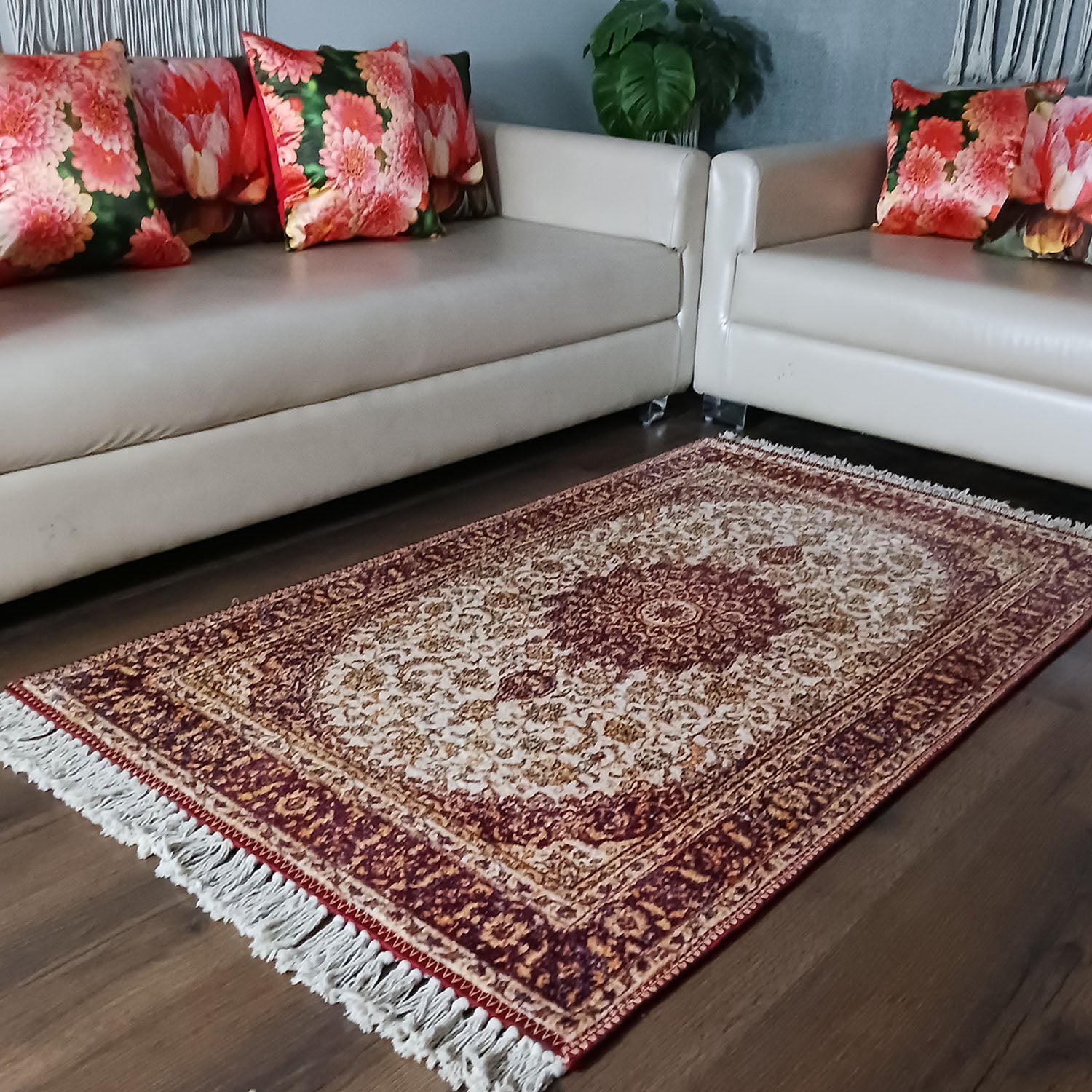 Silk Carpet Persian Design Collection Purple – Living Room Rug - Avion