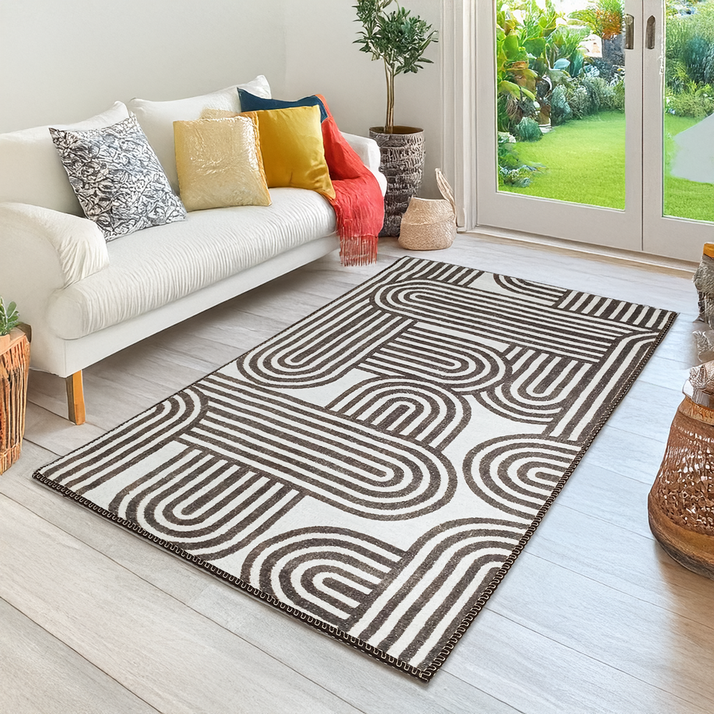 Avioni Faux Silk Carpet for a Stylish and Modern Living Room | Durable and Washable