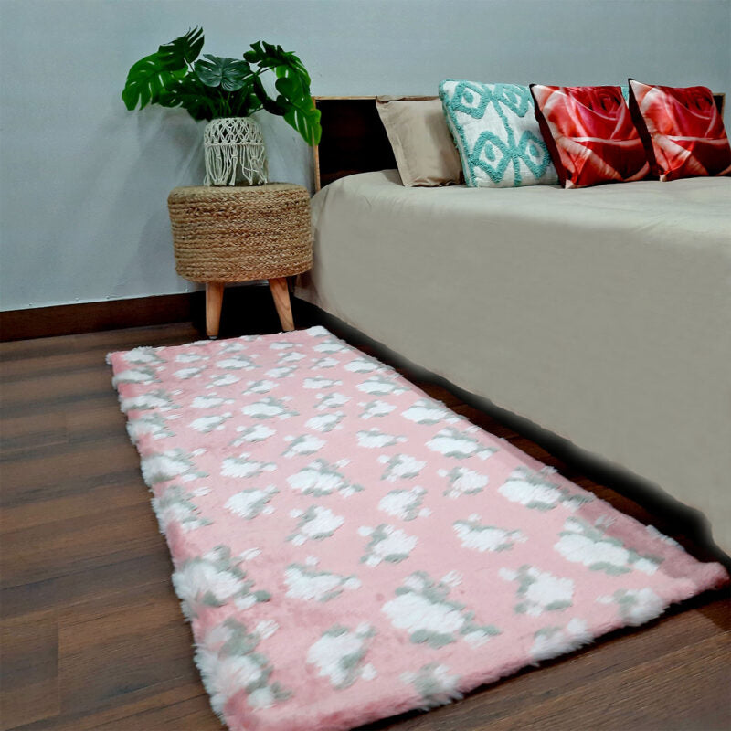 Loomkart – Avioni Ultra Soft Cozy Faux  Fur Carpet for Bedroom/Hallway/Pooja Room-Easily Hand Washable- 60X150cm