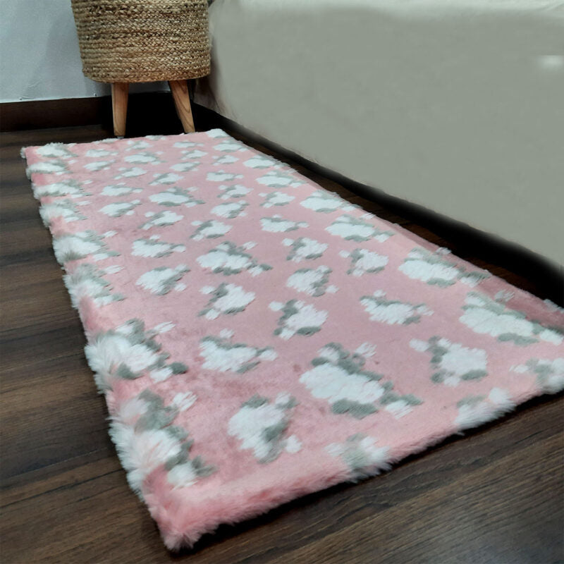 Loomkart – Avioni Ultra Soft Cozy Faux Fluffy Fur Carpet for Bedroom/Hallway/Pooja Room-Easily Hand Washable- 60X150cm