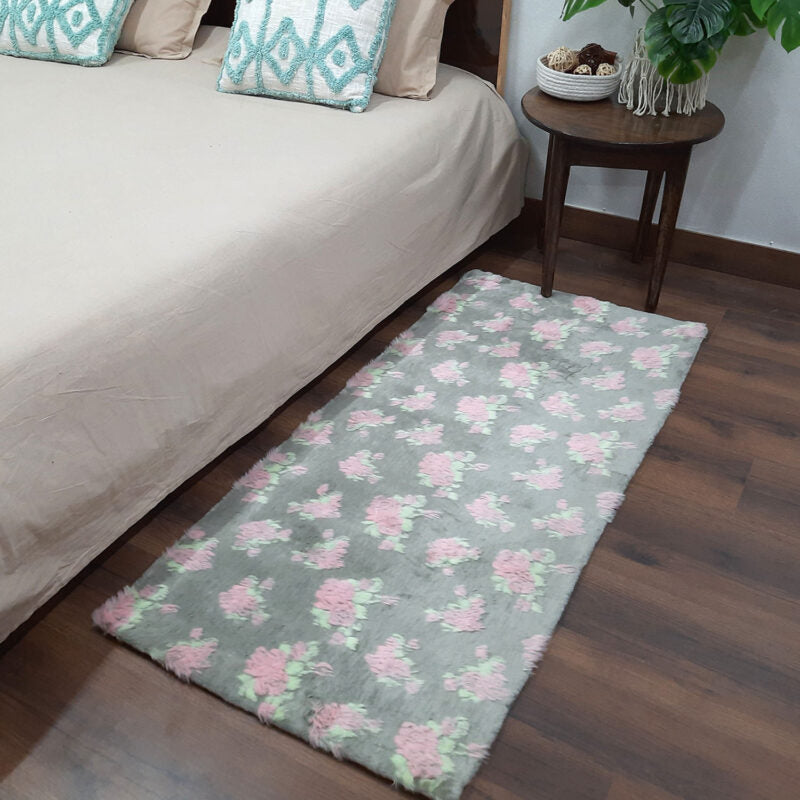 Loomkart – Avioni Ultra Soft Cozy Faux Fluffy Fur Carpet for Bedroom/Hallway/Pooja Room-Easily Hand Washable- 60X150cm