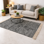 Value Deal-Avioni Carpet For Living Room Wevani Collection- Modern Black And White