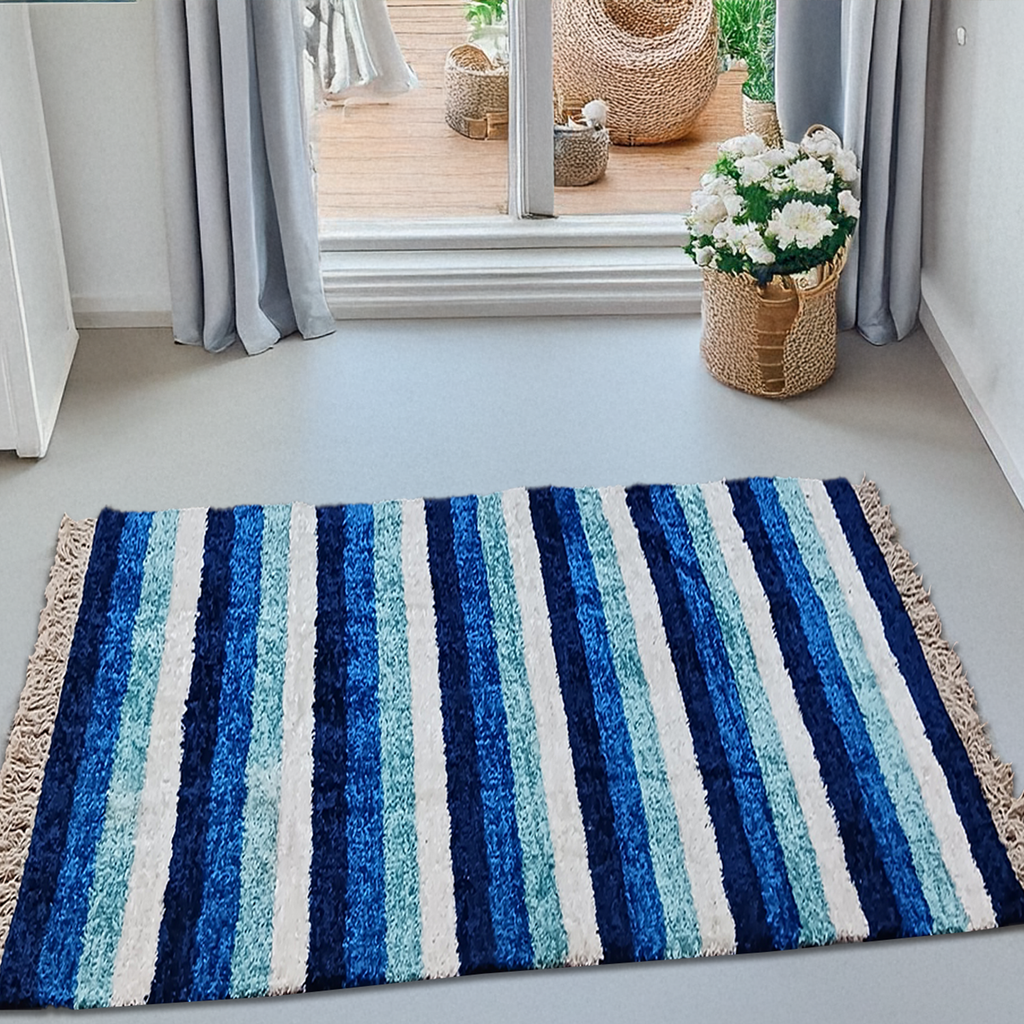 Avioni Carpets for Living Room – Neo Modern Collection Blue Carpet/Rug – 90cm x 150cm (~3×5 Feet)
