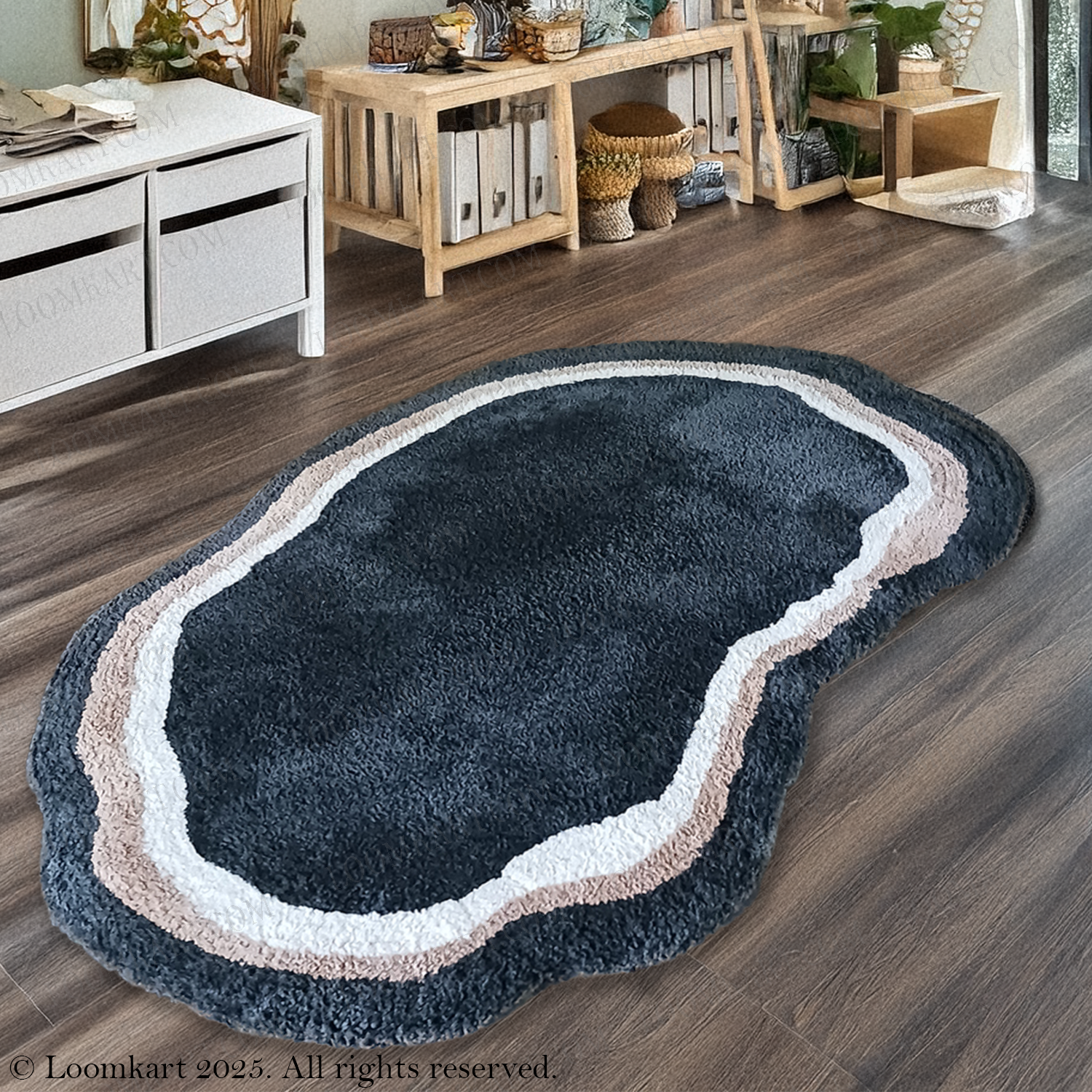 Avioni Home Microfiber Artisan Design Carpet In Multi Color | Soft, Non-Slip, Easy to Clean |120cm x 180cm (Maximum on both sides)