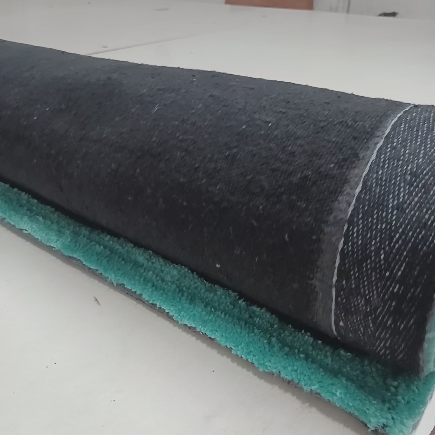 Avioni Luxury Collection- Plush Luxury Grey and Turquoise shades Carpet with Greek Border Design -Different Sizes- Carpet for Living Room