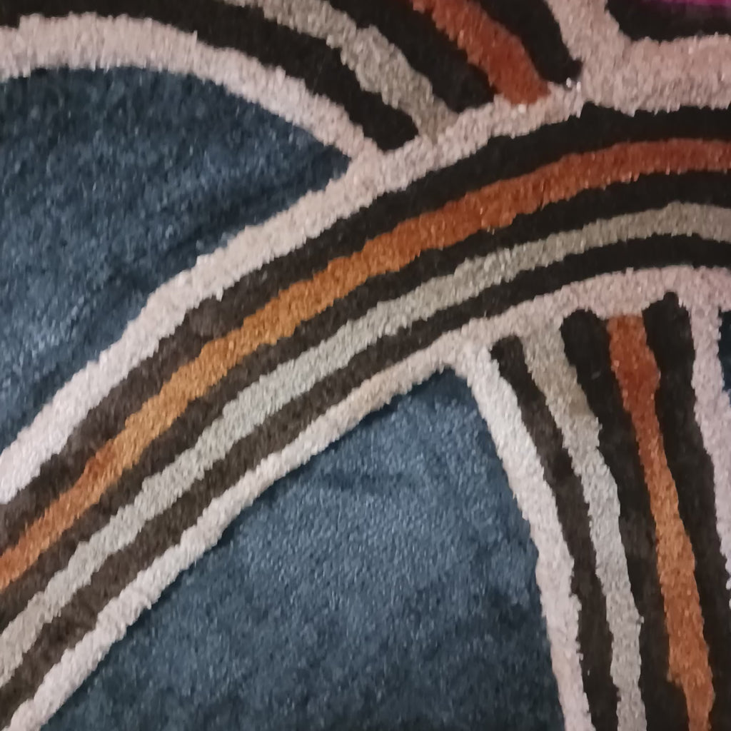 The Elevate Collection from Loomkart | The Cosmic Rings| Luxury Statement Carpets