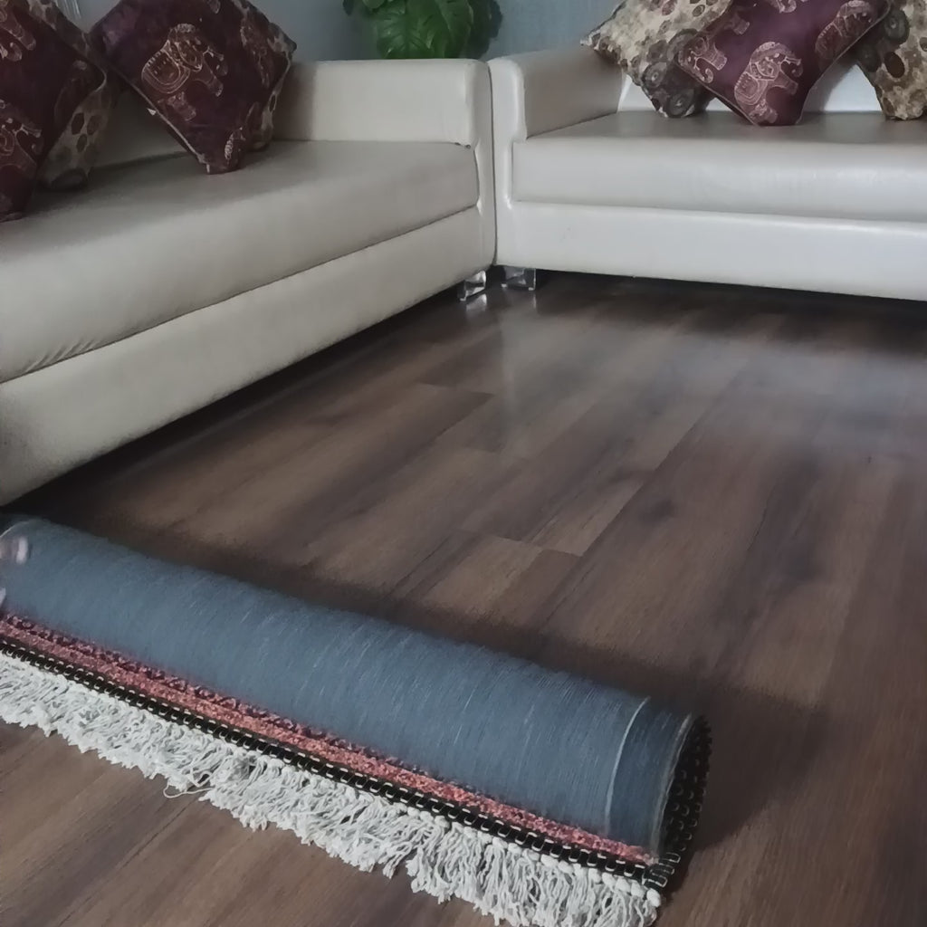 Silk Carpet Persian Design Collection Black and Red – Living Room Rug – Avioni Home