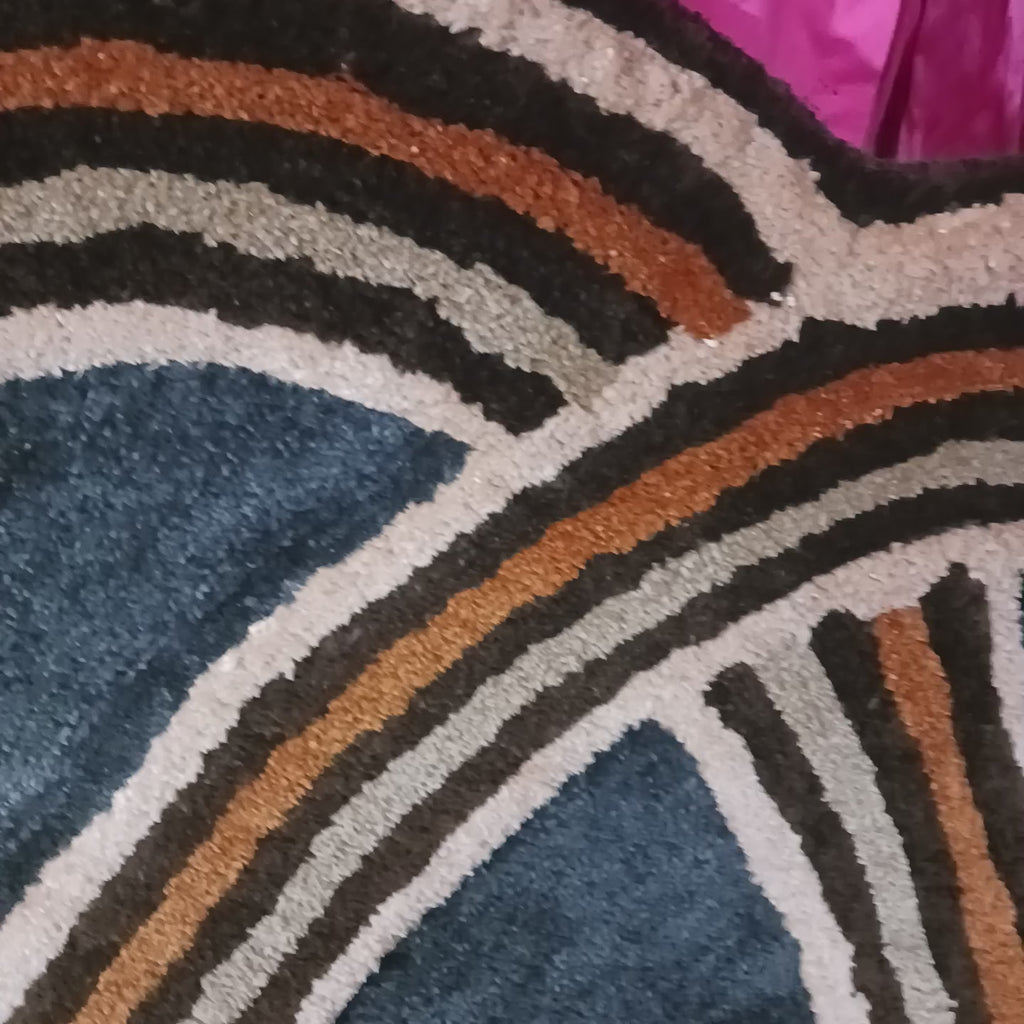 The Elevate Collection from Loomkart | The Cosmic Rings| Luxury Statement Carpets