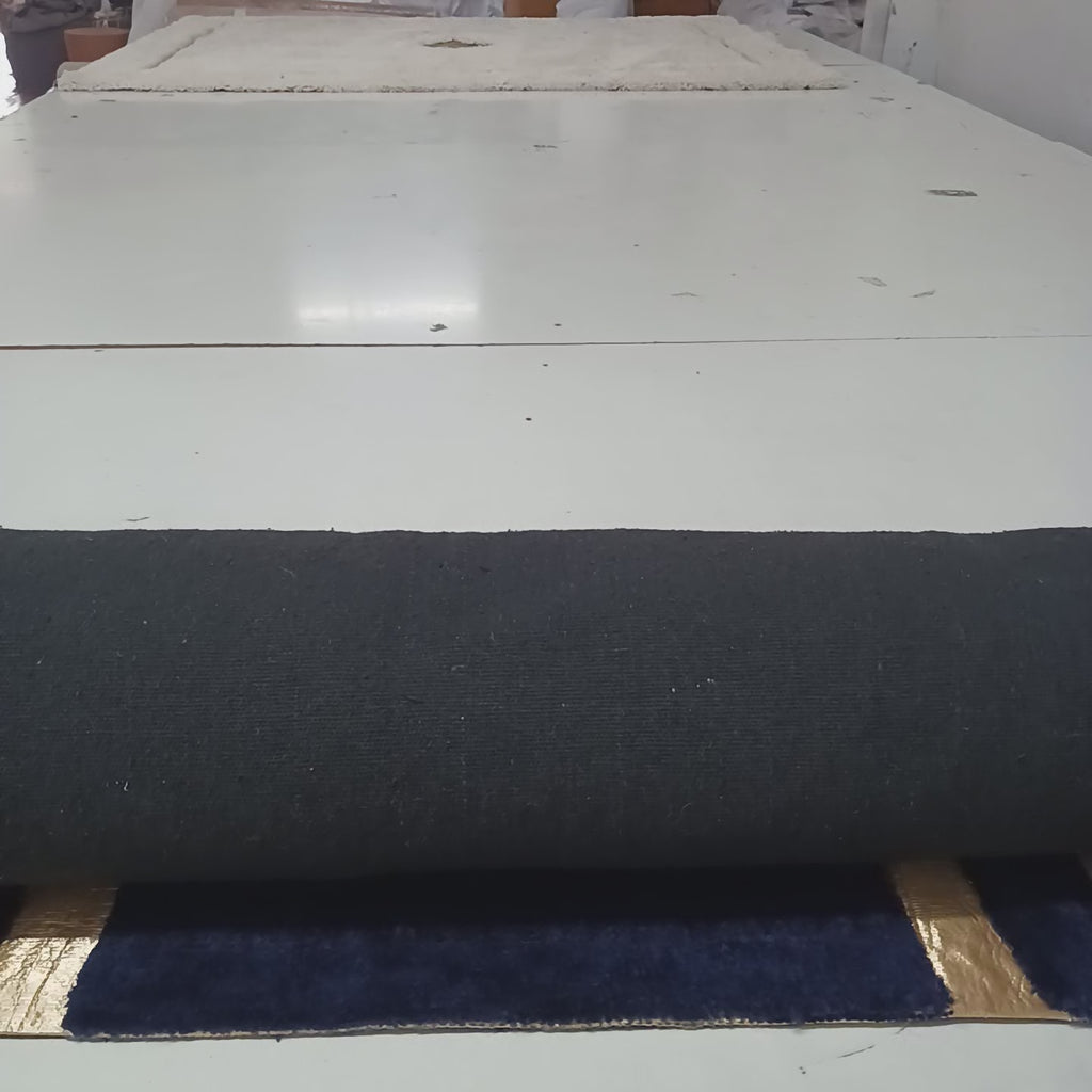 Avioni Divine Collection | Luxury Golden Touch With Blue Cross Design Soft And Plush Handmade Living Room Rugs | Different Sizes | Carpet for Living Room