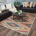 Avioni Kilim Design Inspired Natural Jute Rug with Cotton Backing