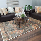 Avioni Kilim Design Inspired Natural Jute Rug with Cotton Backing | Multiple Sizes Available