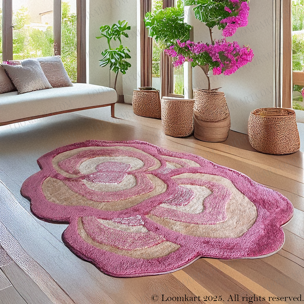 The Elevate Collection from Loomkart | The Rose Sand Petal | Luxury Statement Carpets