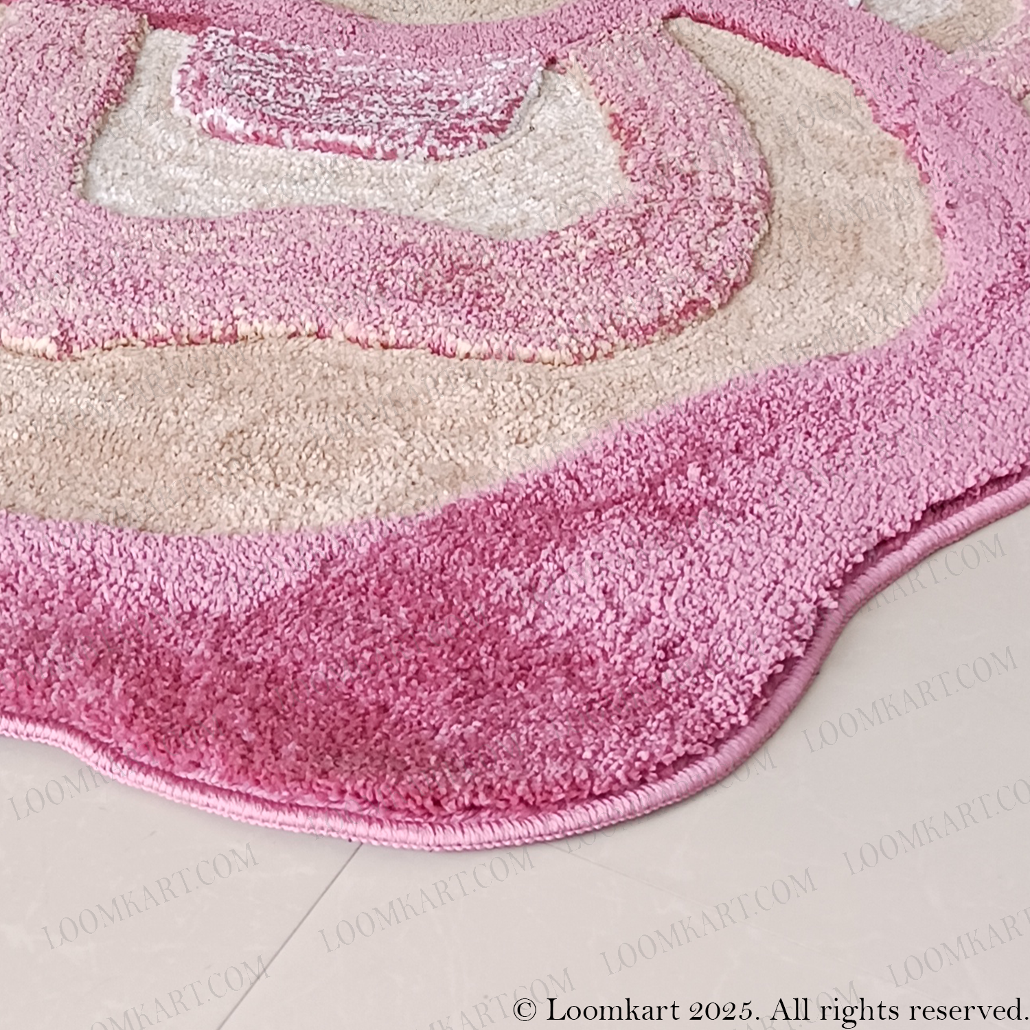 The Elevate Collection from Loomkart | The Rose Sand Petal | Luxury Statement Carpets