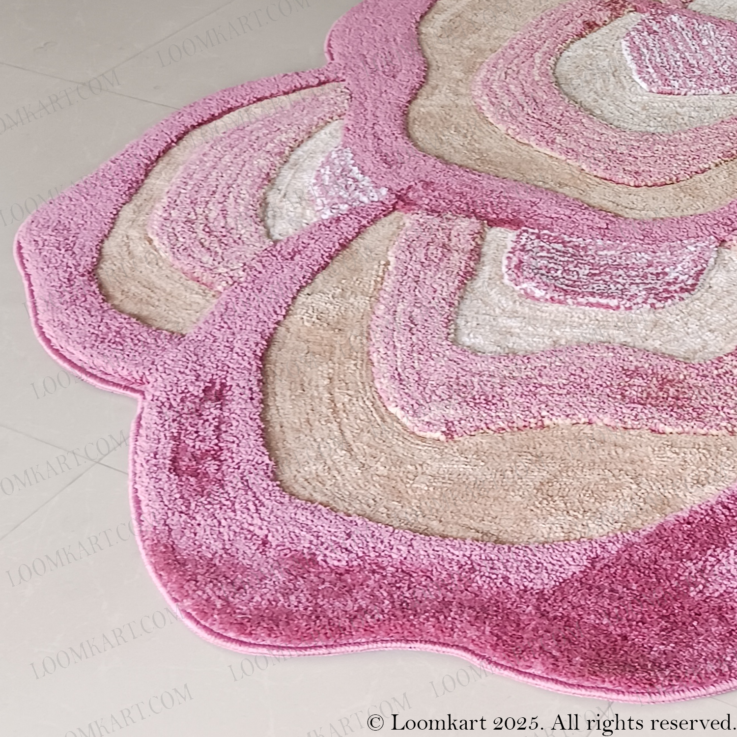 The Elevate Collection from Loomkart | The Rose Sand Petal | Luxury Statement Carpets