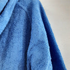 Avioni by Loomkart  | Very Fine Export Quality Bath Robes in Blue With Hood in Avioni Zip-Packing Unisex