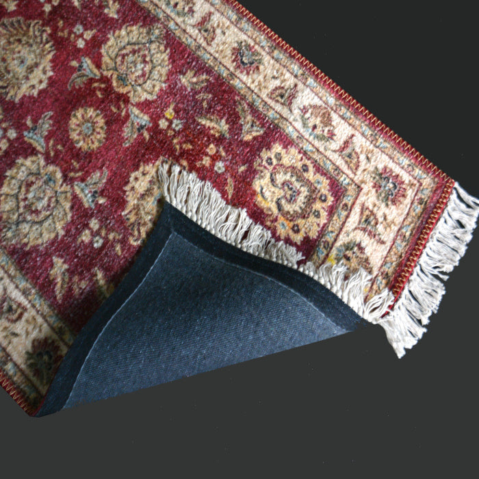 Silk Carpet Persian Design Collection Red – Living Room Rug – 3×5 Feet (90 x 150 cms)-Avioni