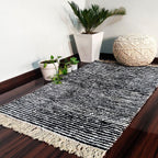 Value Deal-Avioni Carpet For Living Room Wevani Collection- Modern Black And White