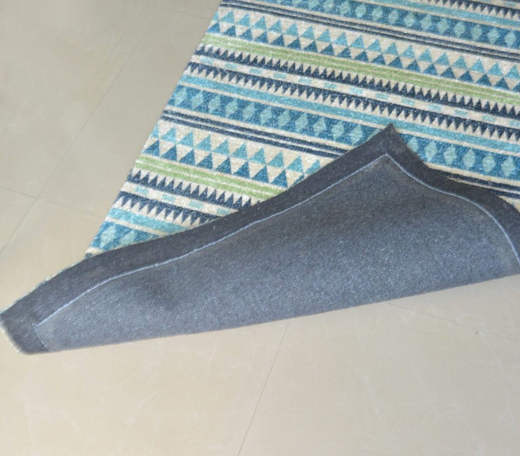 Avioni Carpets for Living Room – Neo Modern Collection Blue Multicolour Carpet/Rug – 90 cm x 150 cm (~3 Feet × 5 Feet)