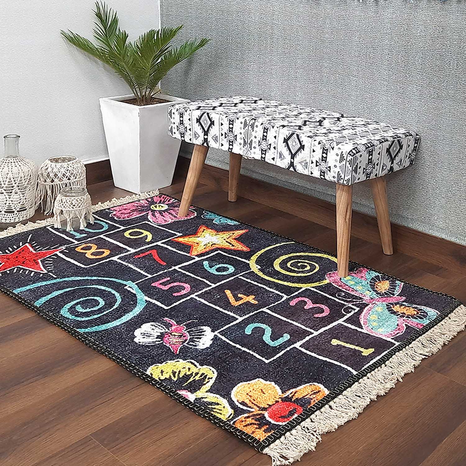 Silk Carpet Kids Collection – Counting On Kids Room Rug -Avioni – Loomkart