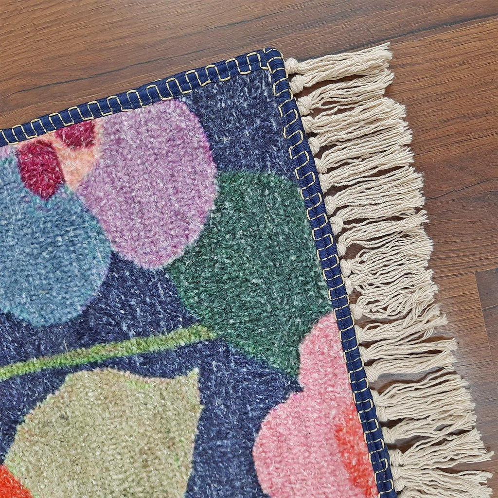 Silk Carpet Modern Blooming Flowers Design – Living Room Rug – Avioni