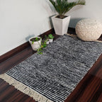 Value Deal-Avioni Carpet For Living Room Wevani Collection- Modern Black And White
