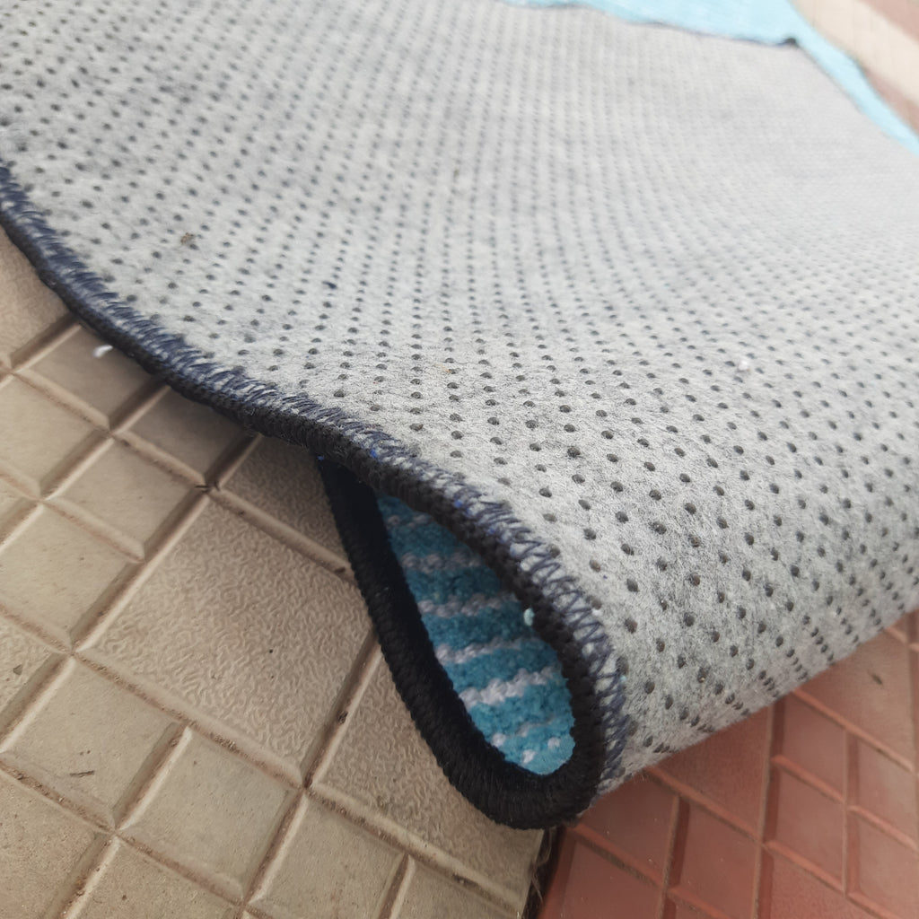 Avioni Luxury Soft Premium Chenille Stripe -Multi Color- Yoga Mat 60cm x 180cm (~2×5.5 Feet)